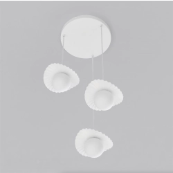 Lampa wisząca FLORA 3PREM WHITE OPAL 1759/3 EMIBIG - zdjęcie dodatkowe 1