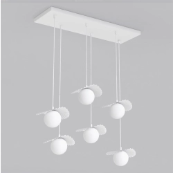 Lampa wisząca FLORA 6 WHITE OPAL 1759/6 EMIBIG - zdjęcie produktu
