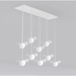 Lampa wisząca FLORA 9 WHITE OPAL 1759/9 EMIBIG - zdjęcie dodatkowe 1