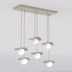 Lampa wisząca FLORA 6 MOKKA OPAL 1760/6 EMIBIG - zdjęcie produktu