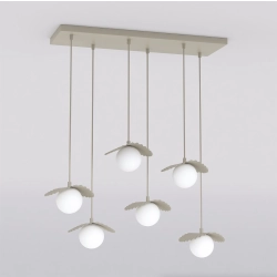Lampa wisząca FLORA 6 MOKKA OPAL 1760/6 EMIBIG - zdjęcie dodatkowe 1