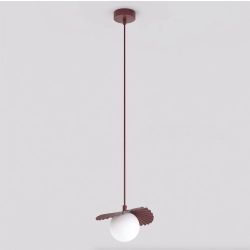 Lampa wisząca FLORA 1 BURGUNDY OPAL 1761/1 EMIBIG - zdjęcie produktu