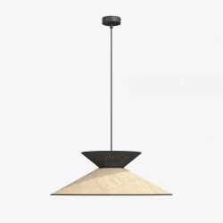 Lampa wisząca SOFTA 1 RATTAN BLACK 1768/1 EMIBIG - zdjęcie dodatkowe 1