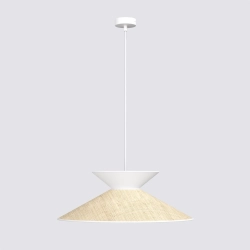 Lampa wisząca SOFTA 1 RATTAN WHITE 1769/1 EMIBIG - zdjęcie dodatkowe 1