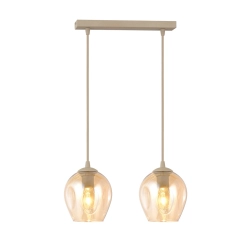 Lampa wisząca ISTAR 2 MOKKA AMBER 1785/2 EMIBIG - zdjęcie produktu