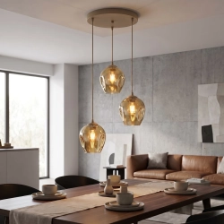 Lampa wisząca ISTAR 3PREM MOKKA AMBER 1785/3PREM EMIBIG - zdjęcie dodatkowe 1