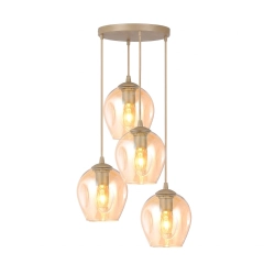Lampa wisząca ISTAR 4PREM MOKKA AMBER 1785/4PREM EMIBIG - zdjęcie produktu