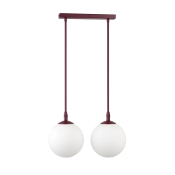 Lampa wisząca COSMO 2 BURGUNDY OPAL 1789/2 EMIBIG - zdjęcie produktu