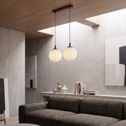 Lampa wisząca COSMO 2 BURGUNDY OPAL 1789/2 EMIBIG - zdjęcie dodatkowe 1