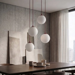 Lampa wisząca COSMO 4PREM BURGUNDY OPAL 1789/4PREM EMIBIG - zdjęcie dodatkowe 1