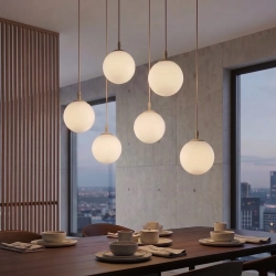 Lampa wisząca COSMO 6 MOKKA OPAL 1790/6 EMIBIG - zdjęcie dodatkowe 1