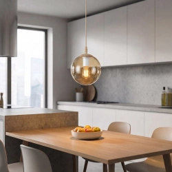 Lampa wisząca COSMO 1 MOKKA AMBER 1791/1 EMIBIG - zdjęcie dodatkowe 1