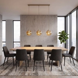 Lampa wisząca COSMO 3 MOKKA AMBER 1791/3 EMIBIG - zdjęcie dodatkowe 1