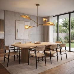 Lampa sufitowa LOTUS 4 MOKKA/RATTAN 1792/4 EMIBIG - zdjęcie dodatkowe 1