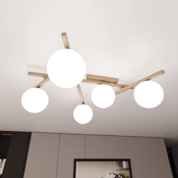 Lampa sufitowa SMART 5 MOKKA OPAL 1793/5 EMIBIG - zdjęcie dodatkowe 1