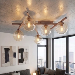 Lampa sufitowa SMART 5 MOKKA AMBER 1794/5 EMIBIG - zdjęcie dodatkowe 1