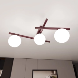Lampa sufitowa SMART 3 BURGUNDY OPAL 1795/3 EMIBIG - zdjęcie dodatkowe 1