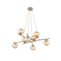 Lampa wisząca ESSA 8 MOKKA AMBER 1798/8 EMIBIG - zdjęcie produktu