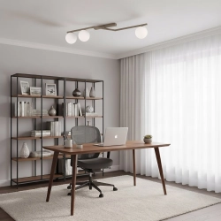 Lampa sufitowa NATON 3 MOKKA OPAL 1801/3 EMIBIG - zdjęcie dodatkowe 1