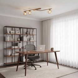 Lampa sufitowa NATON 3 MOKKA AMBER 1802/3 EMIBIG - zdjęcie dodatkowe 1