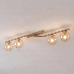 Lampa sufitowa NATON 4 MOKKA AMBER 1802/4 EMIBIG - zdjęcie dodatkowe 1