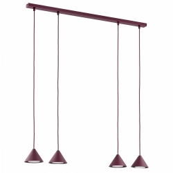 Lampa wisząca ELIT 4 BURGUNDY 1813/4 EMIBIG