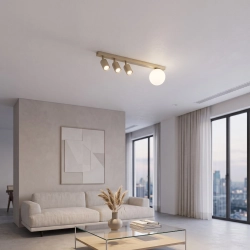 Lampa sufitowa BASTER 4 MOKKA OPAL 1814/4 EMIBIG - zdjęcie dodatkowe 1