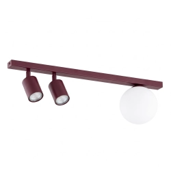 Lampa sufitowa BASTER 3 BURGUNDY OPAL 1816/3 EMIBIG - zdjęcie produktu