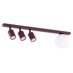 Lampa sufitowa BASTER 4 BURGUNDY OPAL 1816/4 EMIBIG - zdjęcie produktu