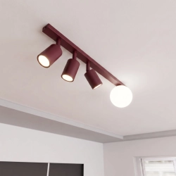 Lampa sufitowa BASTER 4 BURGUNDY OPAL 1816/4 EMIBIG - zdjęcie dodatkowe 1