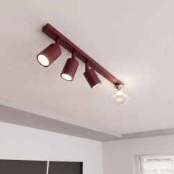 Lampa sufitowa BASTER 4 BURGUNDY TRANSPARENT 1817/4 EMIBIG - zdjęcie dodatkowe 1