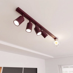 Lampa sufitowa BASTER 5 BURGUNDY TRANSPARENT 1817/5 EMIBIG - zdjęcie dodatkowe 1