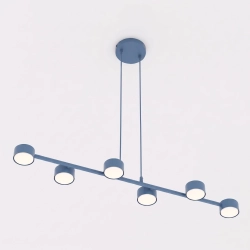 Lampa wisząca MEGARA 6 DUSTY BLUE 1842/6 EMIBIG