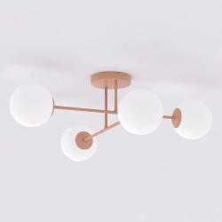 Lampa sufitowa ROMA 4 CORAL OPAL 1846/4 EMIBIG