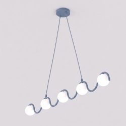 Lampa wisząca SINUS 5 DUSTY BLUE 1848/5 EMIBIG