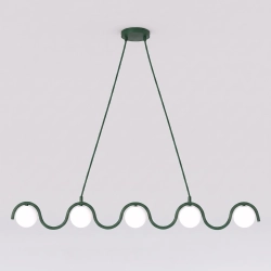 Lampa wisząca SINUS 5 OLIVE GREEN 1850/5 EMIBIG