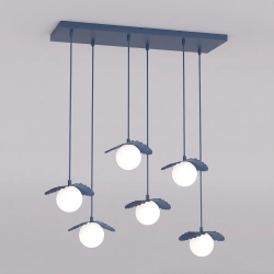 Lampa wisząca FLORA 6 DUSTY BLUE 1866/6 EMIBIG