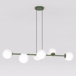 Lampa wisząca MAGNUS 6 OLIVE GREEN 1876/6 EMIBIG
