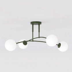 Plafon PREGOS 4 OLIVE GREEN 1891/4 EMIBIG
