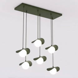Lampa wisząca RITUAL 6 OLIVE GREEN 1897/6 EMIBIG