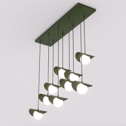 Lampa wisząca RITUAL 9 OLIVE GREEN 1897/9 EMIBIG