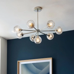 Lampa wisząca ALLEGRA nickel VIII 104051 ENDON