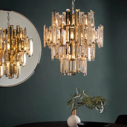 Lampa wisząca VIVIANA chrome XII 72744 ENDON