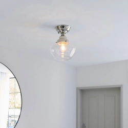 Lampa sufitowa CAMBERLEY nickel-transparent 96170 ENDON