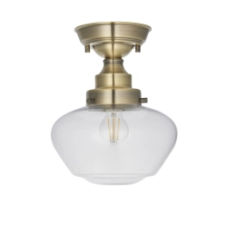 Lampa sufitowa CAMBERLEY brass-transparent 97687 ENDON