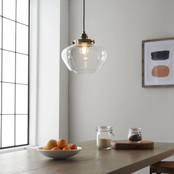 Lampa wisząca CAMBERLEY brass-transparent 97691 ENDON