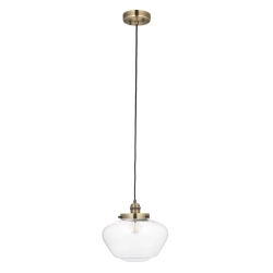 Lampa wisząca CAMBERLEY brass-transparent 97691 ENDON