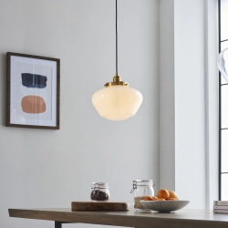 Lampa wisząca CAMBERLEY brass-opal 97692 ENDON
