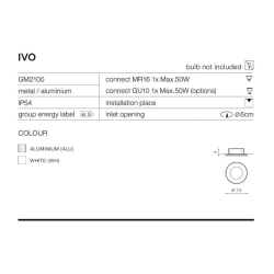 Oprawa stropowa Ivo (black) AZ1716 AZZARDO