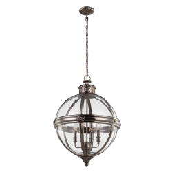 kinkiecik.pl Żyrandol Adams – 4 źródła światła – Antyczny nikiel FE-ADAMS-4P-ANL Elstead Lighting